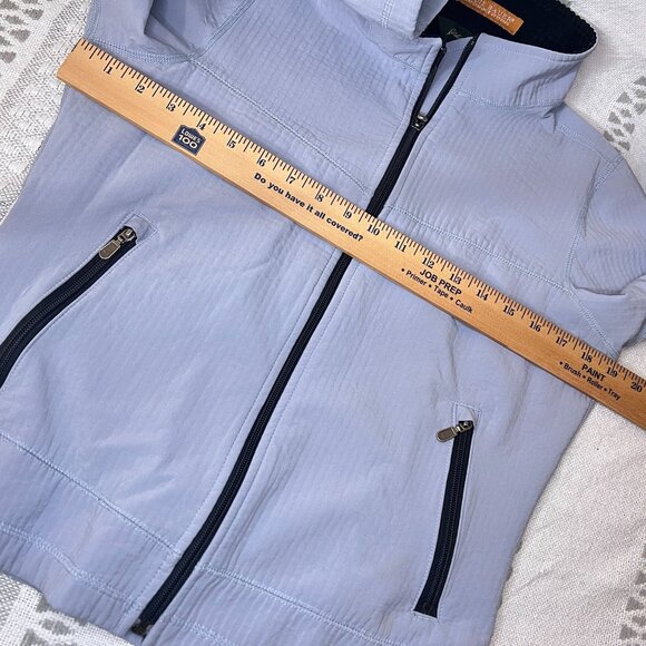 Eddie Bauer Women's Lightweight Full Zip Stand Collar Jacket Gray Blue Size S - Picture 10 of 10